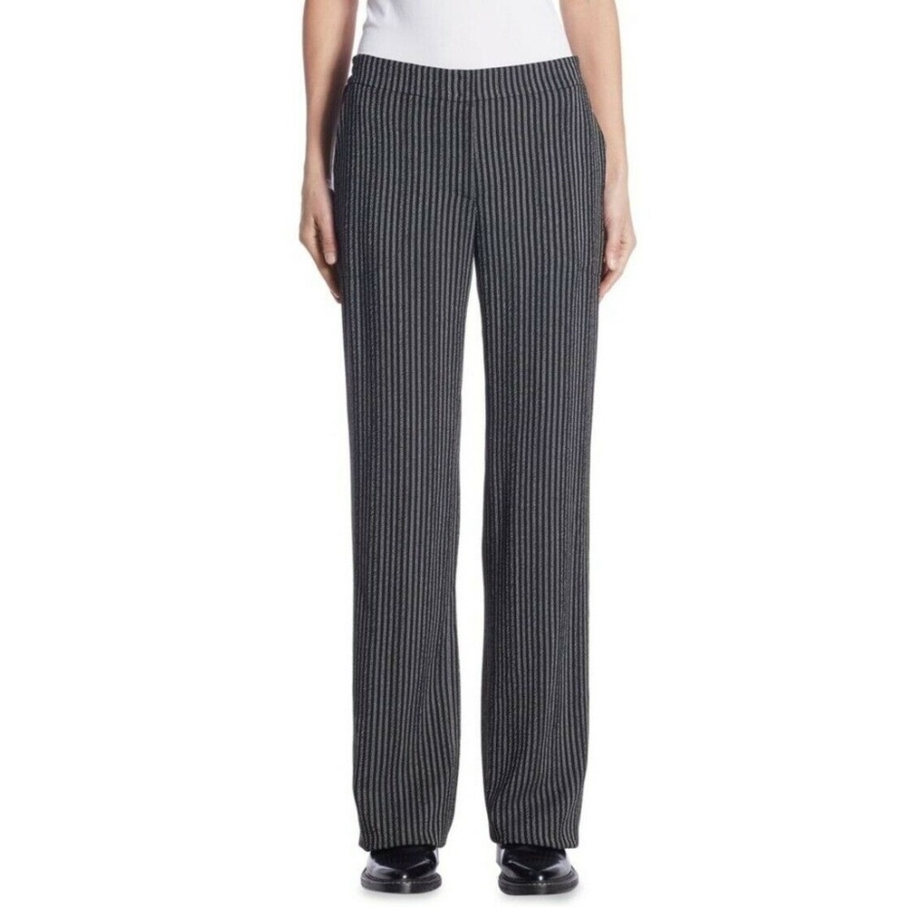 Akris Punto Herringbone Wool Straight-Cut Pants